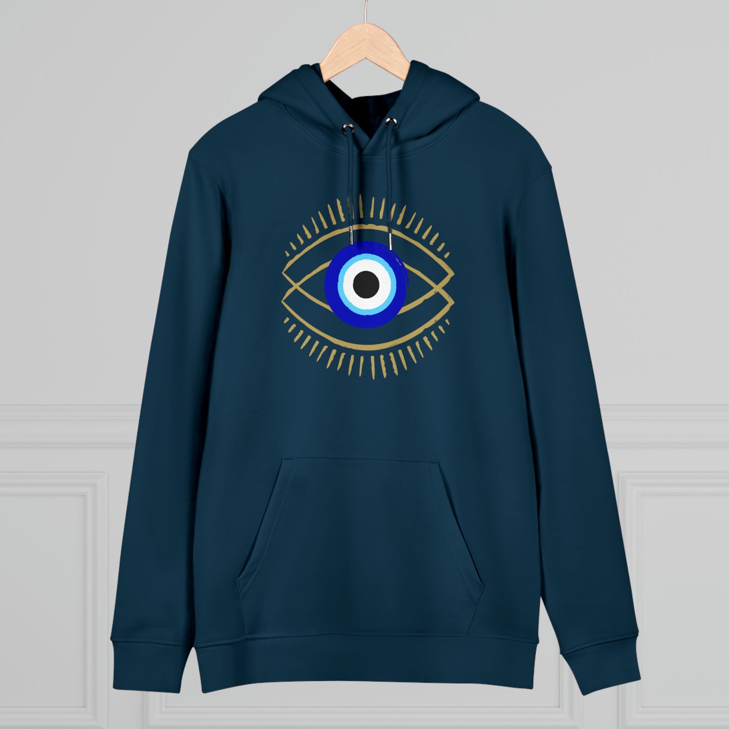Eco-friendly Unisex Cruiser Hoodie - protective evil eye