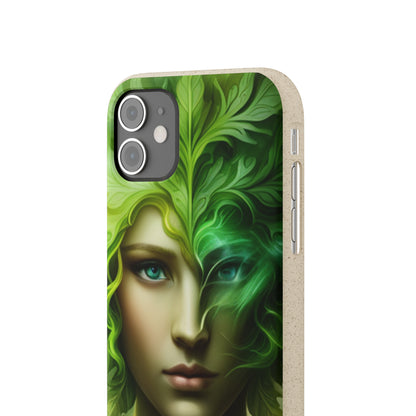 Biodegradable Phone Cases - Green Woman - Spring - Rebirth