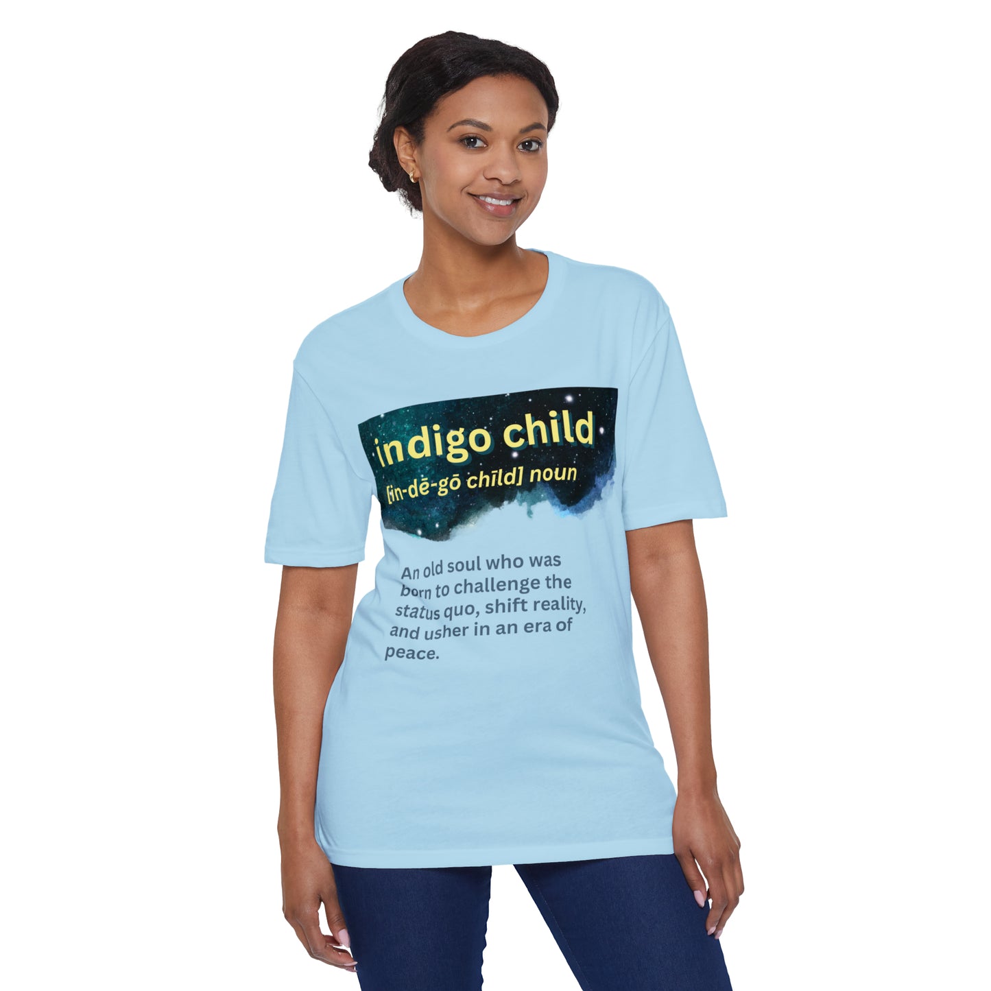 Unisex District® Re-Tee® - Indigo child definition
