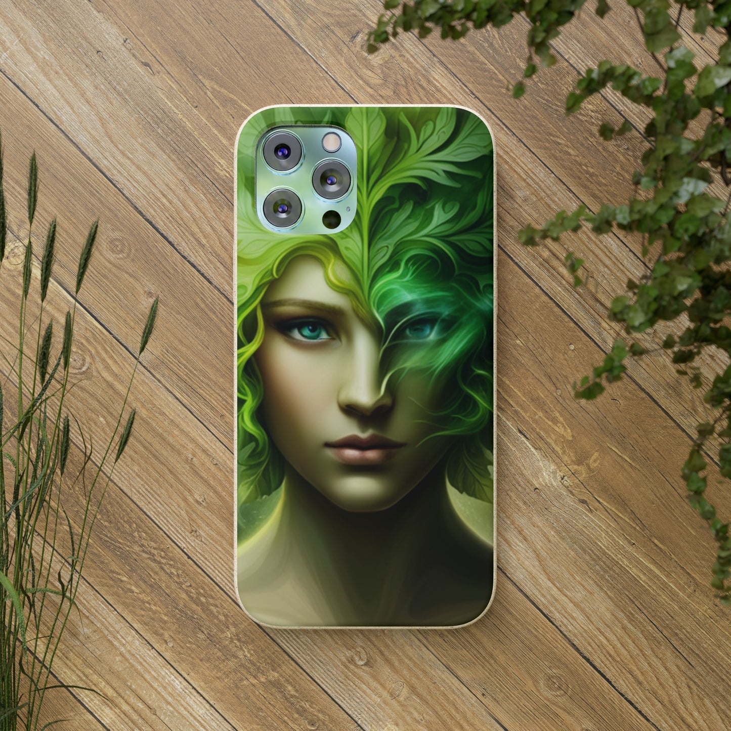 Biodegradable Phone Cases - Green Woman - Spring - Rebirth