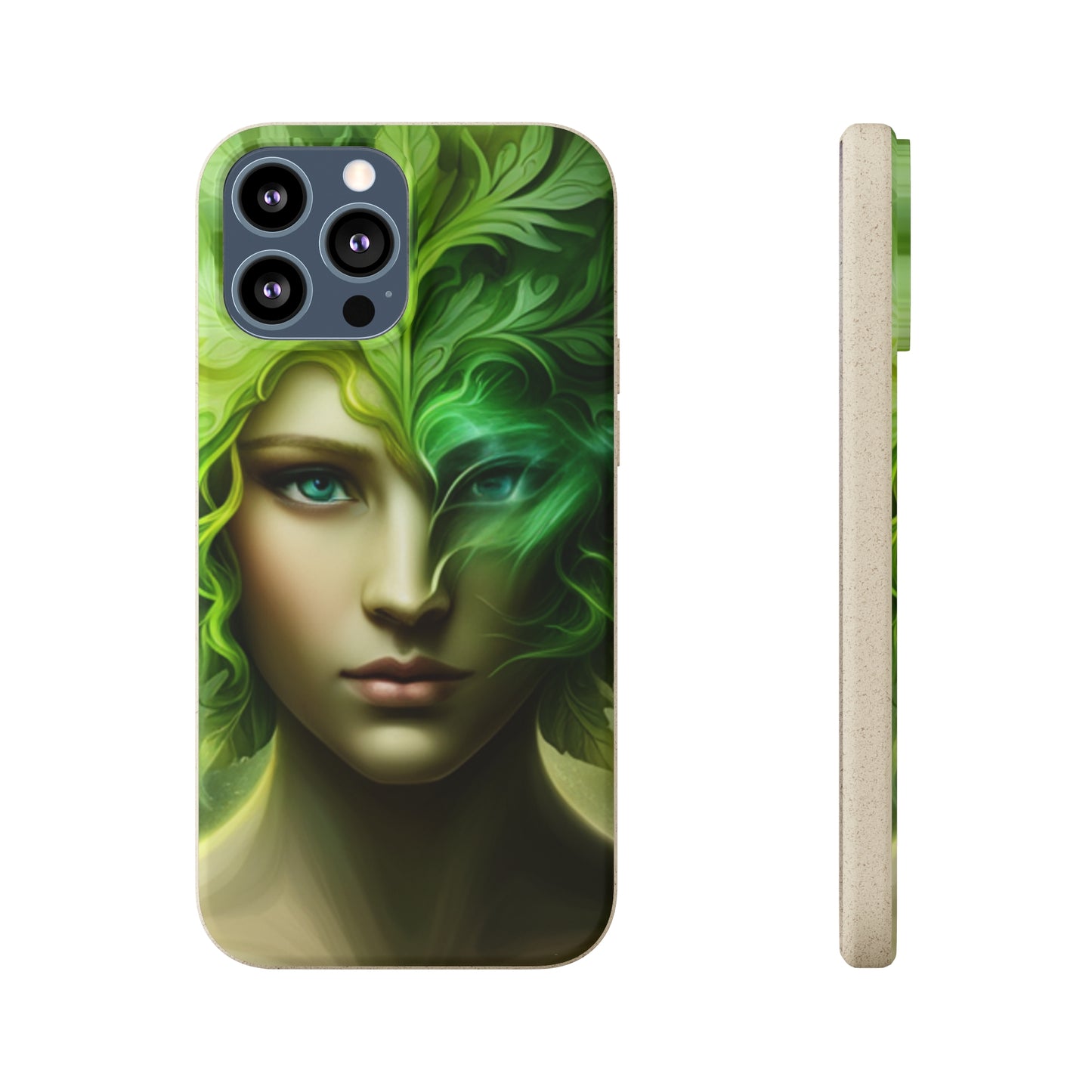Biodegradable Phone Cases - Green Woman - Spring - Rebirth