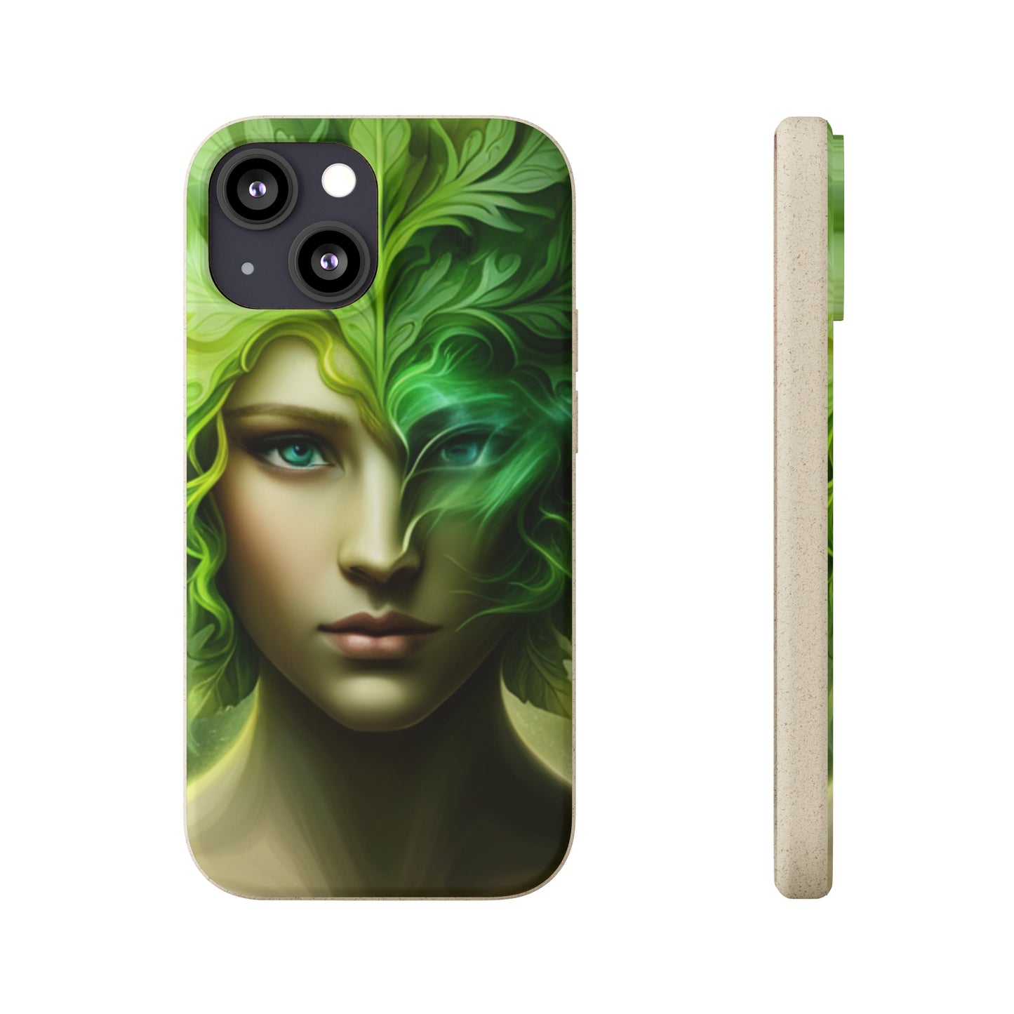 Biodegradable Phone Cases - Green Woman - Spring - Rebirth