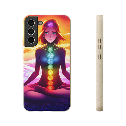 Biodegradable Phone Cases - Anime meditating woman