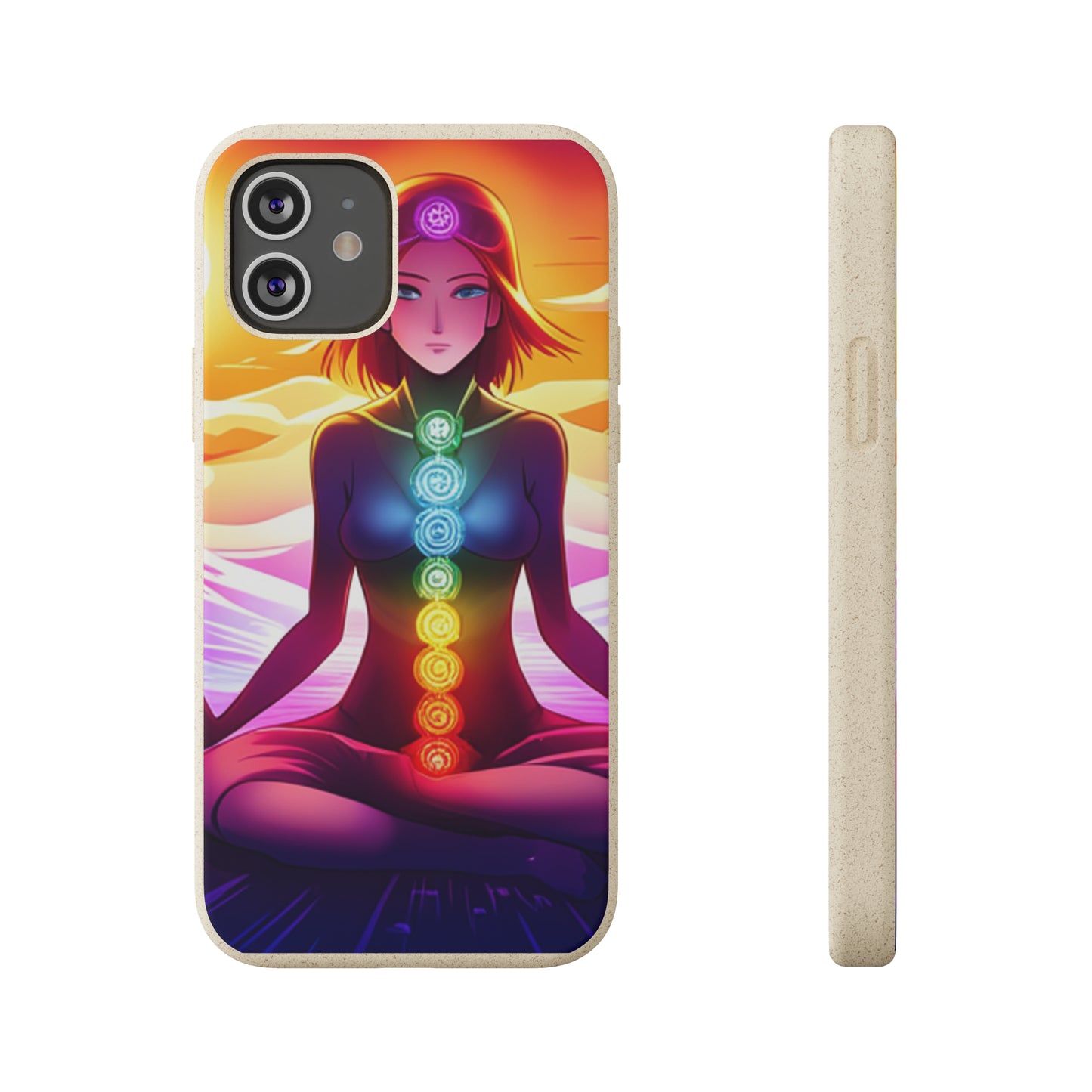 Biodegradable Phone Cases - Anime meditating woman